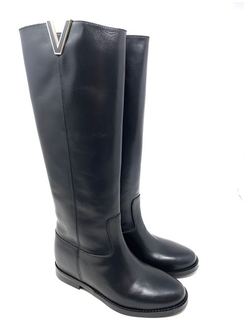 Damenstiefel mit innenliegendem Keilabsatz IL LACCIO | GS185395VITELLONERO